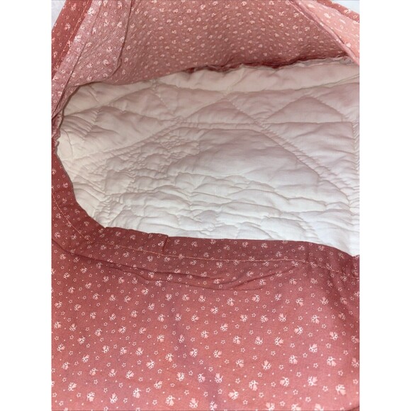 Rabbit Bunny pillow Case Quilted Vintage country Easter Ruffle 15x14 Spring - Picture 7 of 8